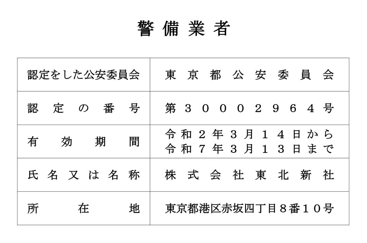 警備業者